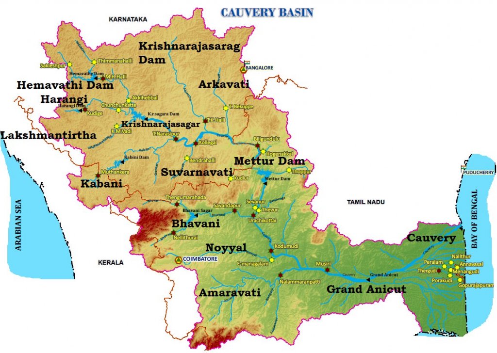 Cauvery River upsc 