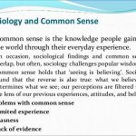 Sociology & Common Sense Knowledge | Sociology UPSC Notes